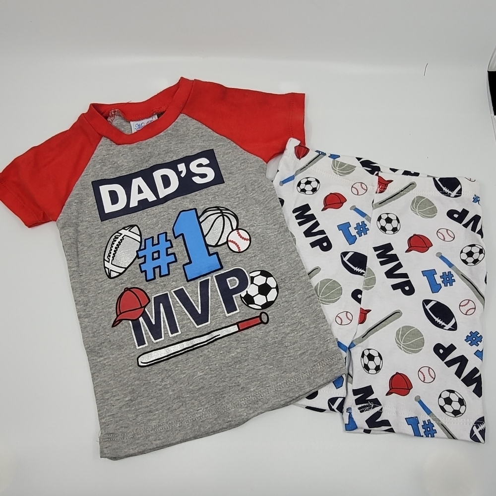 Toddler Boy 24mon DAD'S #1 Pajamas Shorts Set